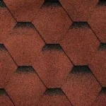 Jumta bitumena šindelis ROCK HEXAGONAL Sarkana krāsa