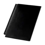 Betona dakstiņš MONIER EVO CISAR – melns uz balta fona.