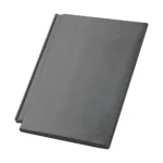 Betona dakstiņš MONIER EVO CISAR – grafita uz balta fona.